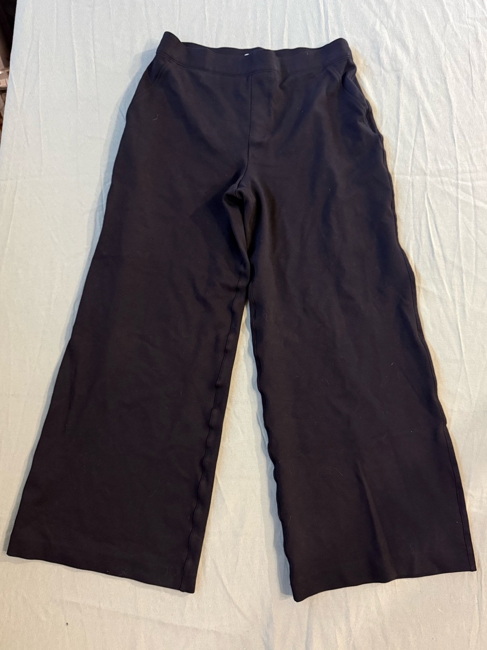 Women's Spanx Wide Leg Legging Pants Black Size M